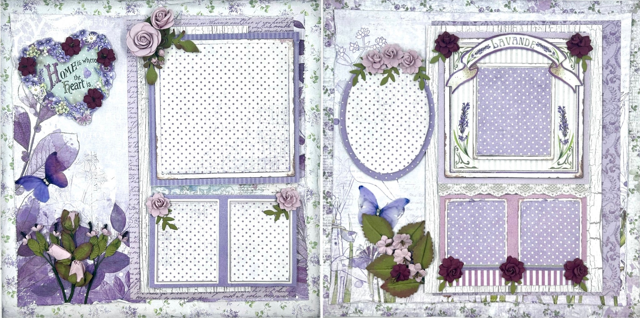 Home is Where the Heart is 2-Page Layout (Virtual Class 98)